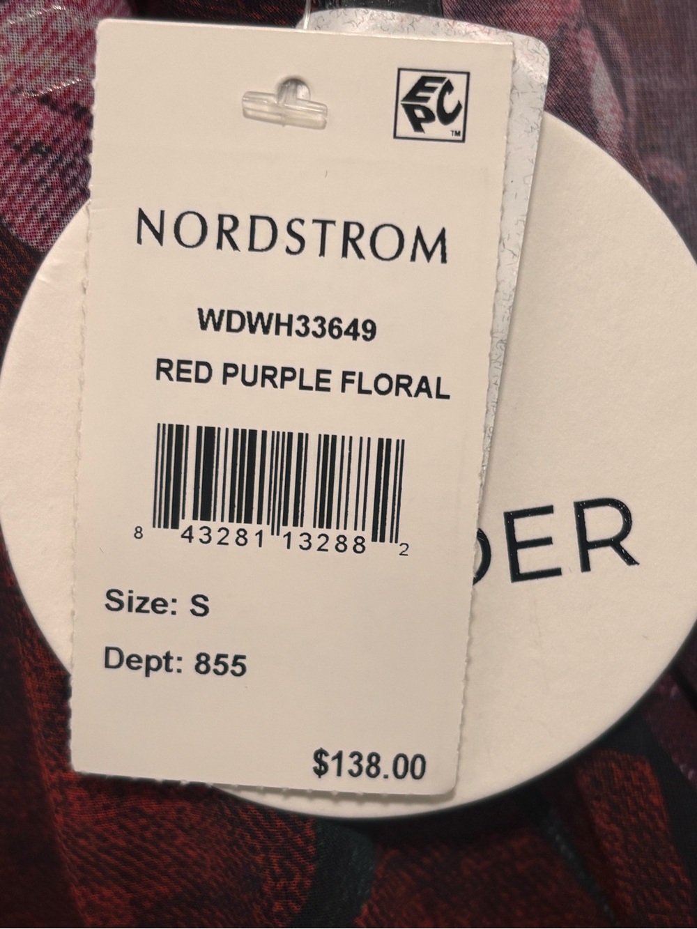 Lost + Wander Burgundy Floral Tiered Maxi Dress. Sz S. NWT - Picture 6 of 12